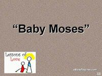 Baby Moses Flip Chart Cover Page.
